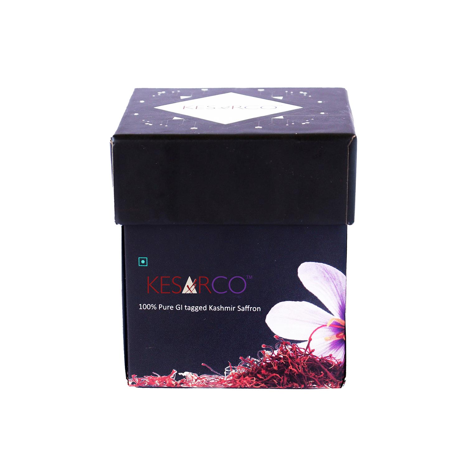 

KESARCO 100% Pure GI Tagged Kashmir Mongra Saffron/Kesar 0,03 унции Темно-красный