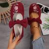 Women Flats 2026 New Ballet Flat Mary Jane Shoes Women Trend Solid Color Fabric Elegant Loafers Shoes for Women Zapatos De Mujer