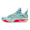 Speed Battle 5 Bico Redondo Confortáveis Cano Médio Sapatos de Basquete Tênis Masculinos Azul 112341113-5