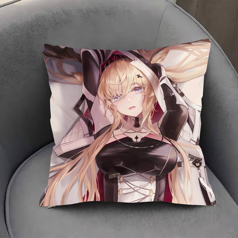 Viviana Anime Aarknights Pillow Case Fashion Square Pillowcase Bedroom Sofa Room Ins Decoration Leisure