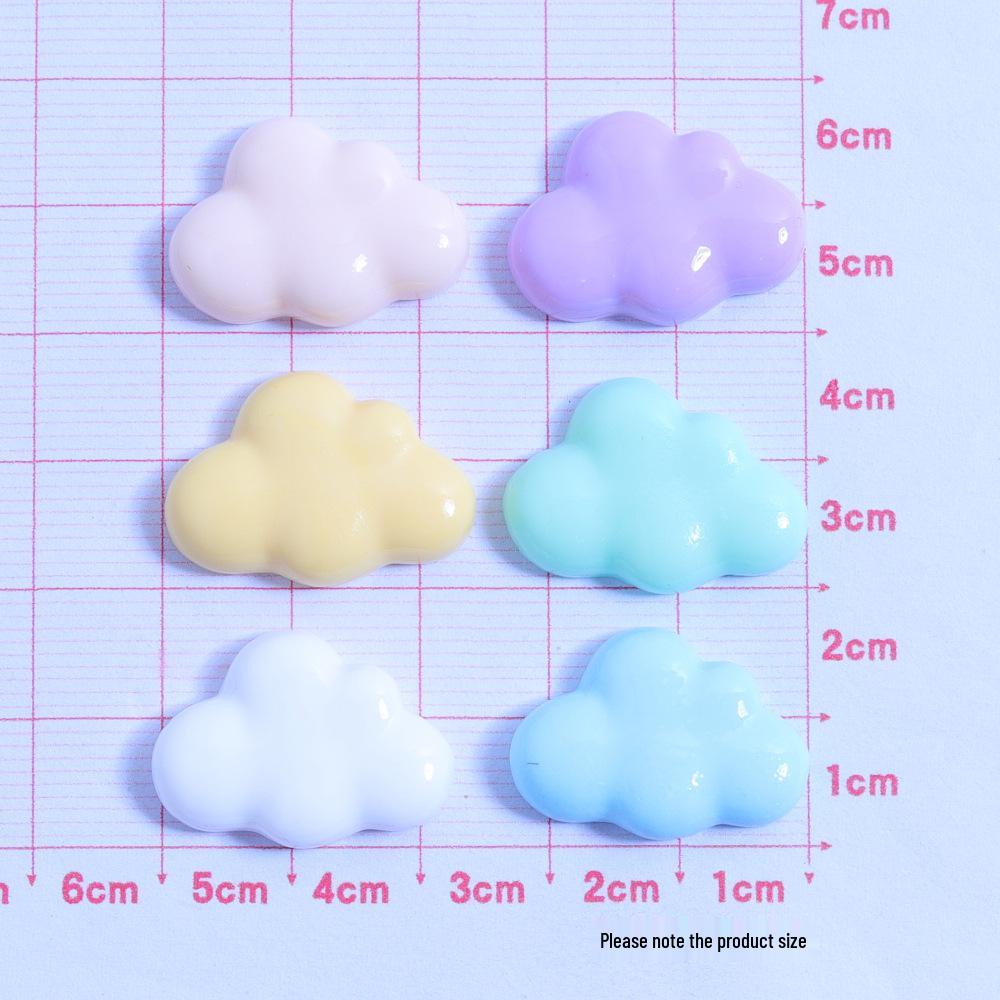 Colorful Cloud Cartoon Resin Charms for Crocs Ornaments