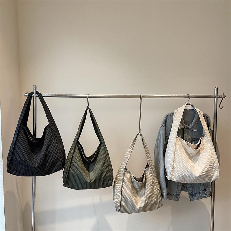 Tote Bag Women's Plaid Bag Large Capacity Shoulder Crossbody Bag