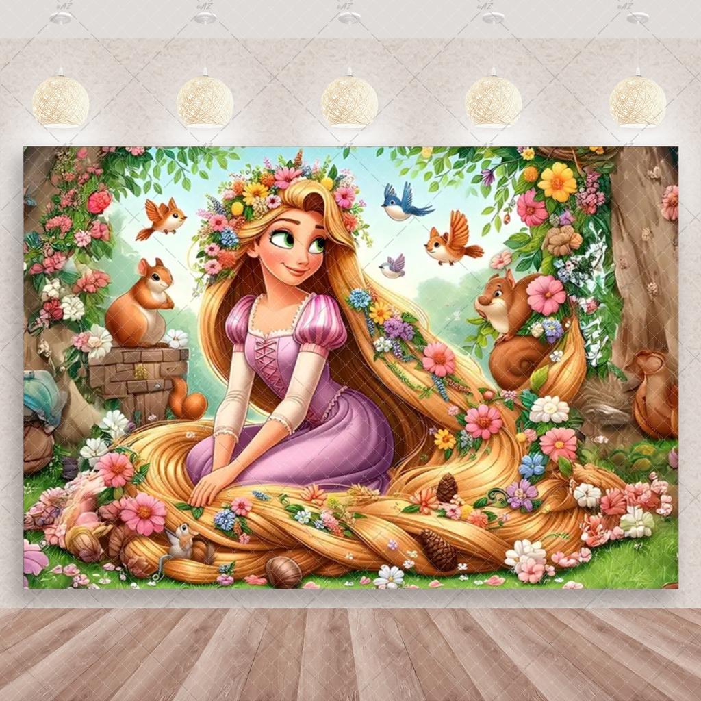 BEPAN Fundal Tematic Magic Rapunzel Personalizabil Decorațiuni și Accesorii Petrecere de Ziua de Naștere Fetiță Fundal Baby Shower Poster Cameră