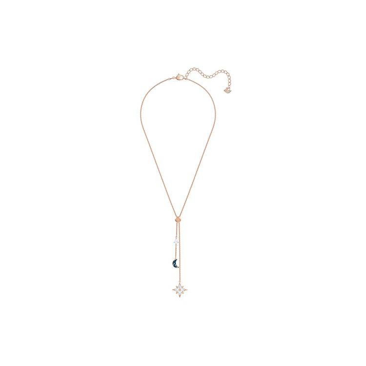 Swarovski Symbolica Y-Shaped Star Moon Snowflake Dark Gradient Metal Necklace Women necklace 5494357