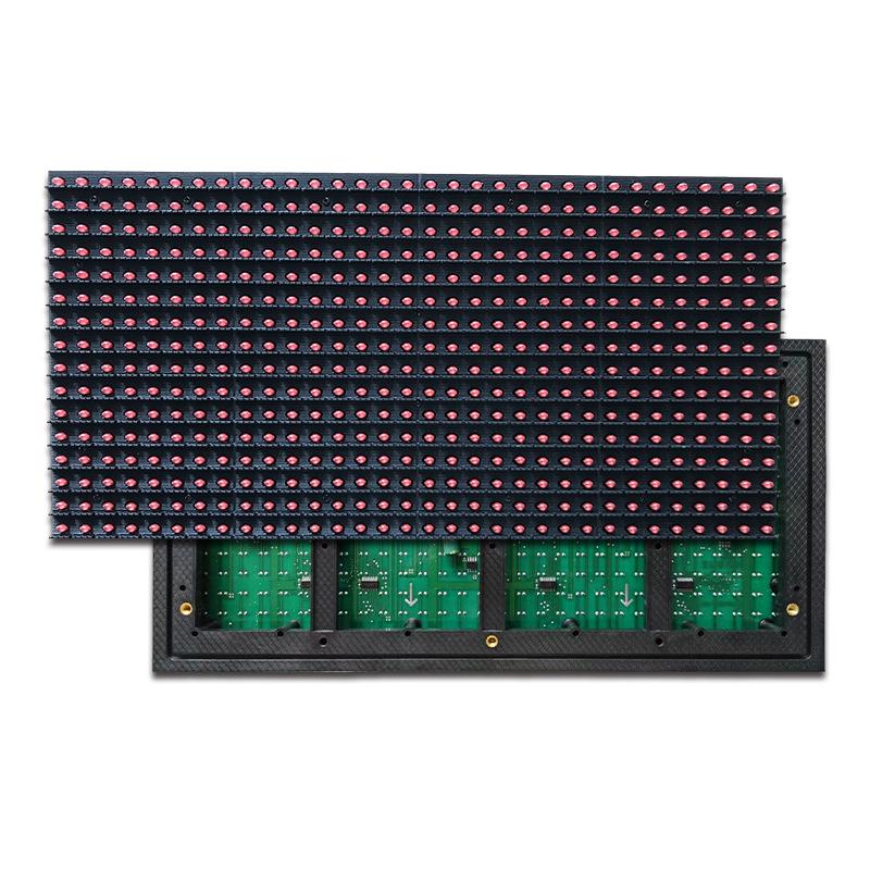 P10 Outdoor Waterproof LED Monochrome Display Module for Advertising.