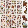 5/10pcs Realistic Dinosaur 3D Bubble Self-adhesive Stickers Tyrannosaurus Stickers Party Decoration, Home Decoration JXB