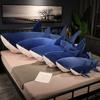 90cm Plush Giant Shark Toy Sea Fish Doll Animals Long Sleeping Pillow Cushion Stuffed Birthday Gifts For Boys Baby