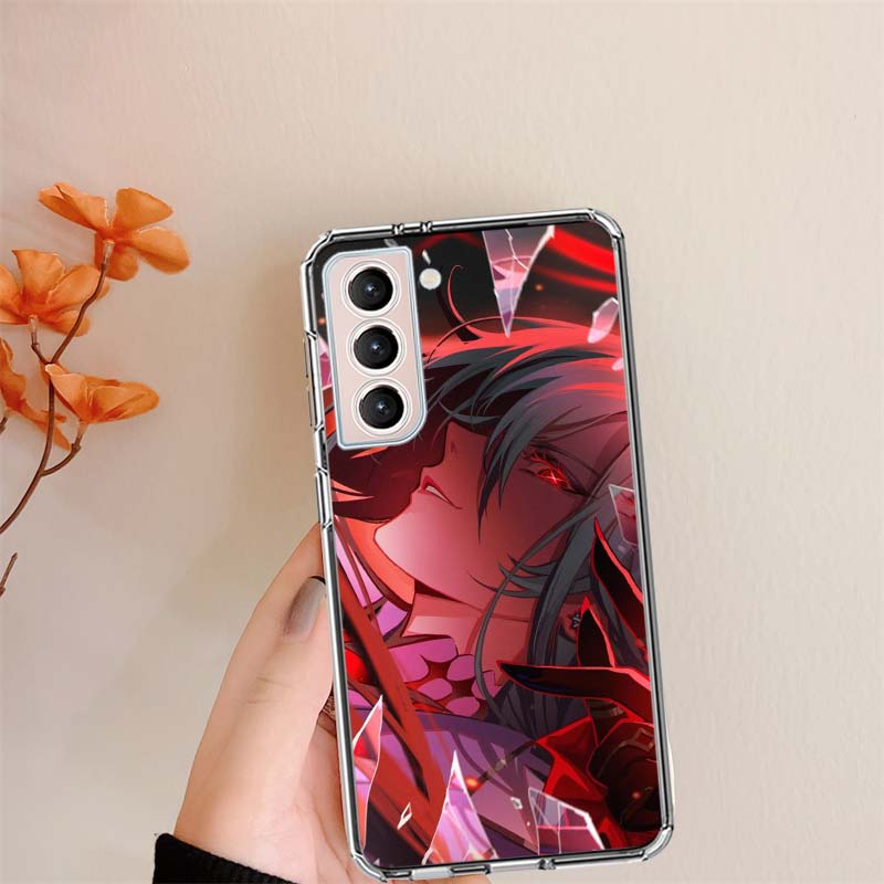 Arlecchino Genshin Impact Clear Phone Cases for Samsung S26 Ultra Galaxy S25 Edge S24 S23 FE S21 Plus S20 S22 S10 Cover Patterne