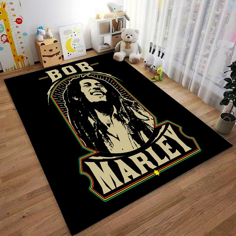 Vintage Bob Marley Rug Suitable for use as an anti-slip game mat for living room and bedroom sofas