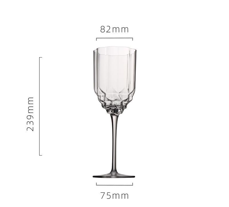 1PC Gold Diamond Red Wine Glass European Light Luxury Crystal Glass Household Tall Champagne Cup Whiskey Foreign Wine