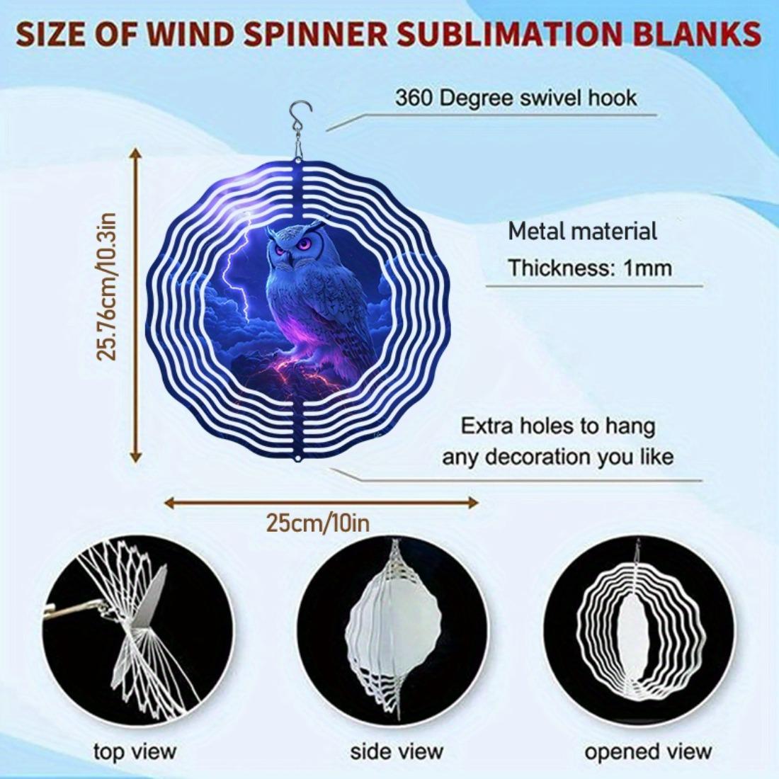 

Kaijit - 1pc Fantasy Disaster Owl Pattern Mandala Rotating Wind Chime - Hanging Decorative Wind Chime for All Seasons - Versatile