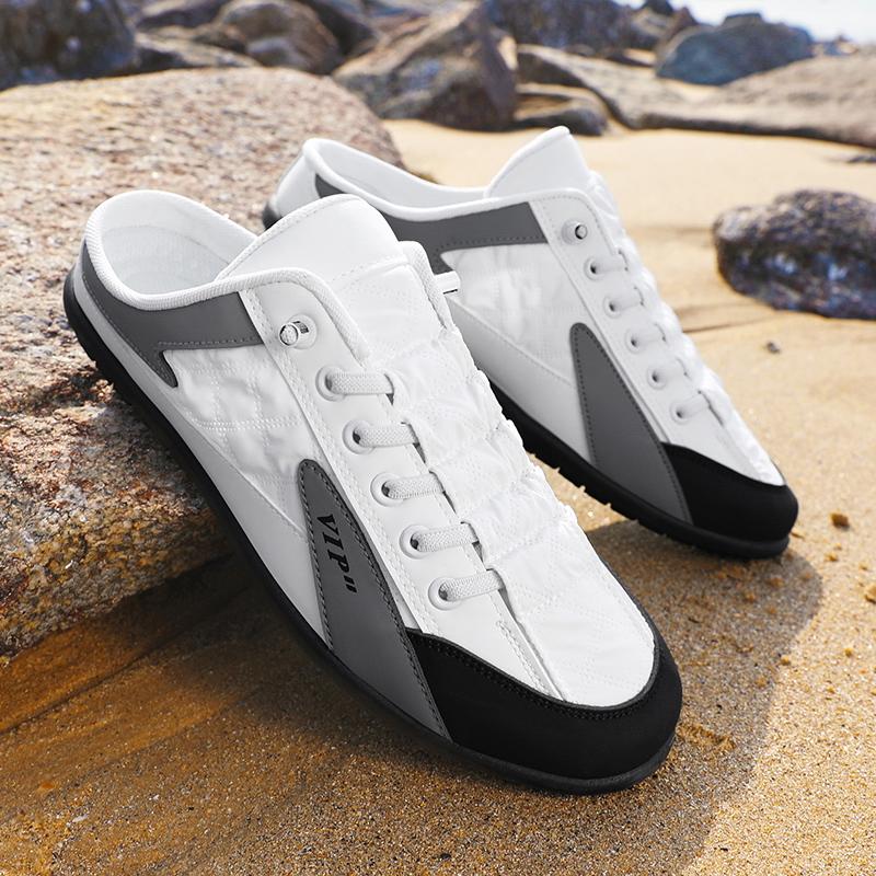 1 Pair of Mesh Half-Slippers, Sports Sandals, Beach Slippers, Breathable, Lightweight, Fashionable and Versatile, Suitable for Y