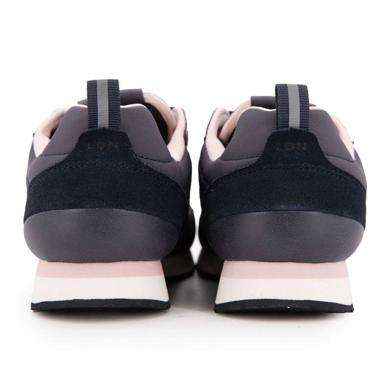 Baskets navy à lacets intérieur rose pastel Femme PEPE JEANS