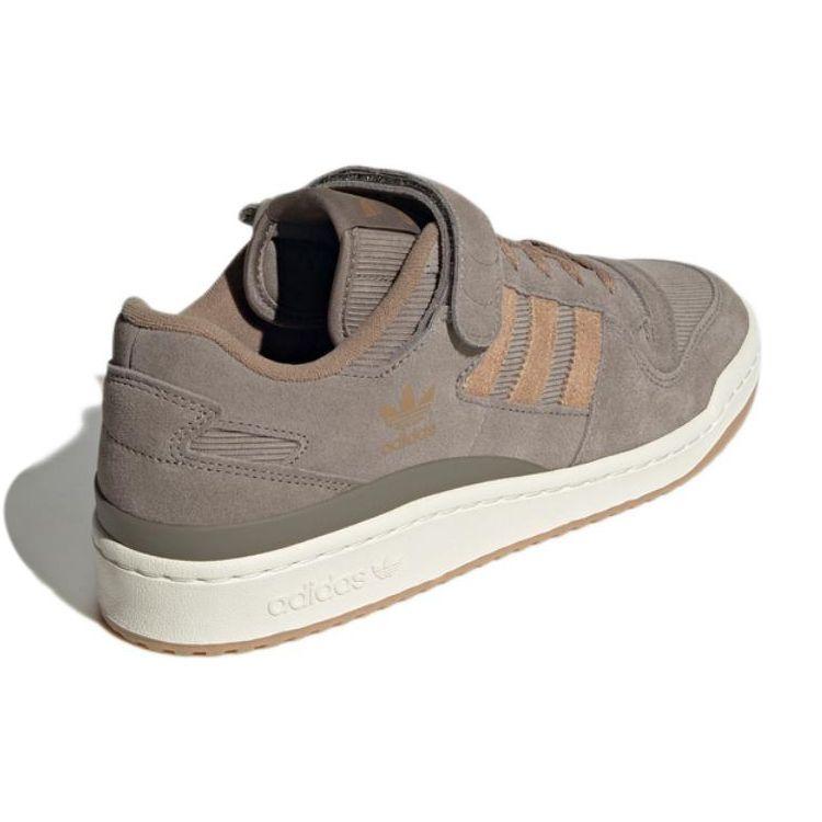 Adidas Originals Forum 84 Low Corduroy Earth Suede Retro Casual Durable Lightweight Low-Top Sneakers Unisex Sneakers Brown GX4564