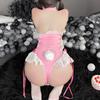 Pink Sexy Bunny Girl Cosplay Women Costume Japanese Lolita Anime Cute Open Crotch Bodysuit Uniform Roleplay Kawaii Lingerie