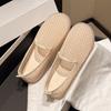 Fashionable Mesh Shoes Women's Breathable Summer New Lightweight Soft Bottom Slip-On Bean Bean Shoes PU Insole Mesh Upgraded