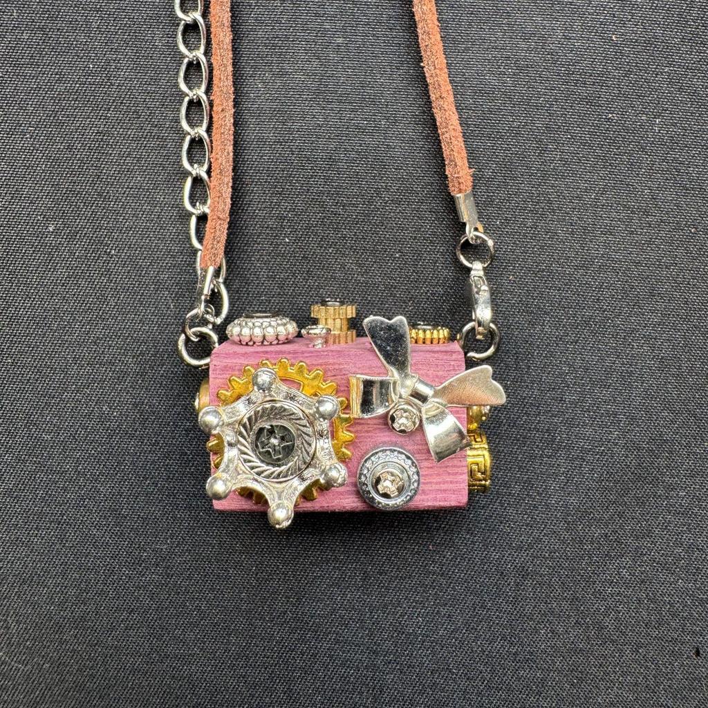 Punk Robot Pendant Necklace: Handmade Hanging Ornament - Unisex Mobile Phone Chain Jewelry