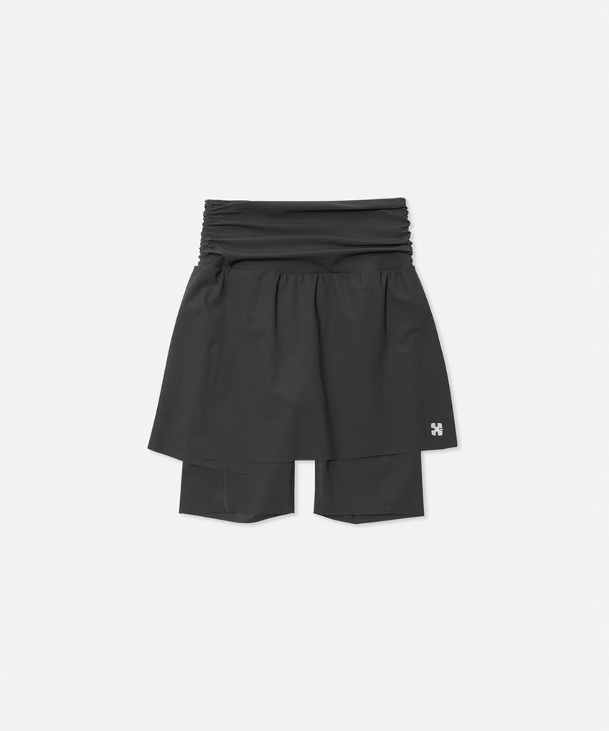 Collect Transitional Wrap Skirt Biker Shorts Women (Dark Grey)