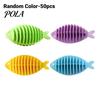 20/50Pcs Anti-Tangle Laundry Balls, Fish-Shaped TPR Lint Remover, Fuzz-Removing Cleaning Ball for Clothing Stains Hair