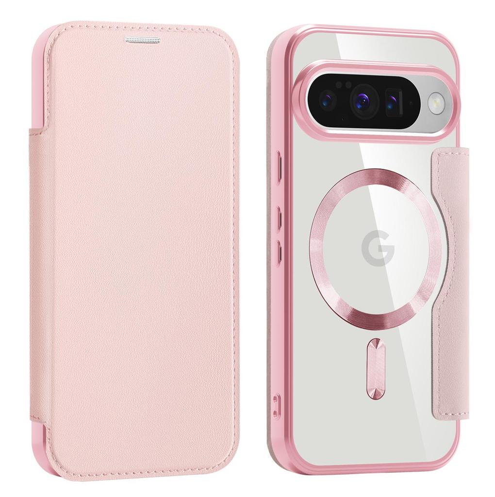 Für Google Pixel 8A 9 10 Serie. Gold Shield Magnetische Business-Ledertasche - MagSafe-kompatibel, mit RFID-blockierenden Kartenschlitzen & Linsenschutz