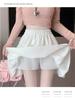 White French A-Line Ruffle Skirt - High Waist, Petite Spring Skirt for Women