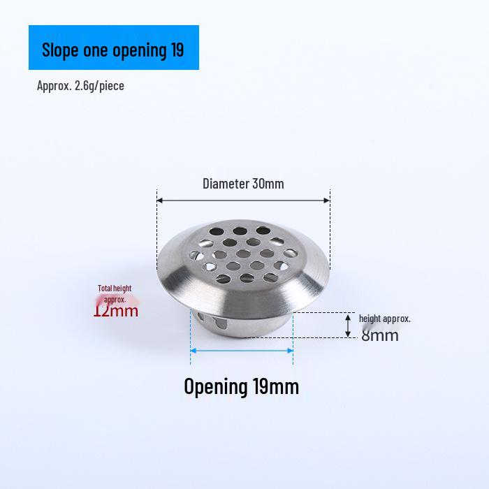 Stainless Steel Round Mesh Vent Cover for Cabinet or Wardrobe
