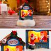 Christmas Luminous Resin Houses LED Micro-Landscape Santa Claus House Craft Ornament Chirtmas Desktop Decoration