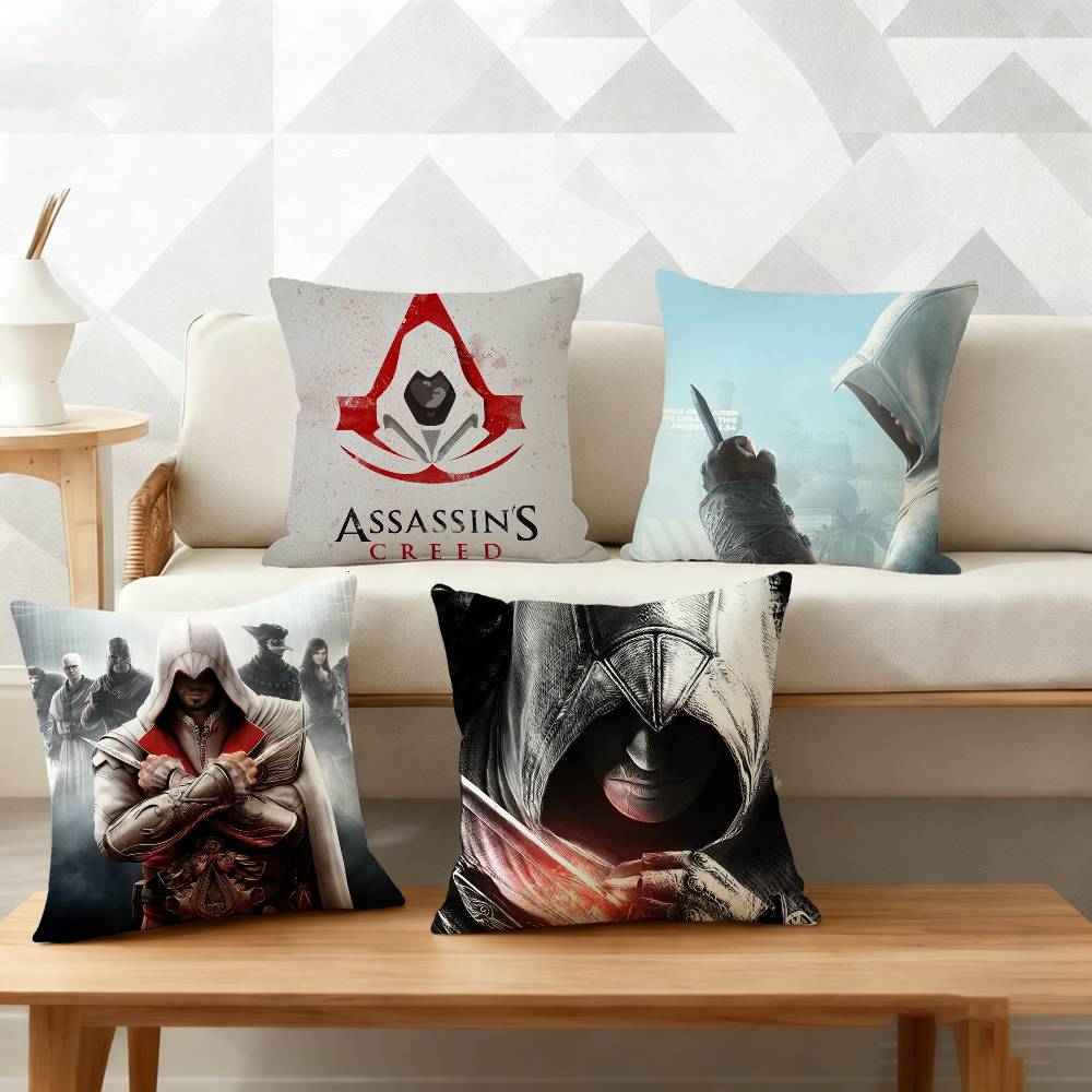 Fine Glasses Unisex Game A-Assassins C-Creed Pillow Case Pattern Printed Pillowcase For Living Room Sofa Cushion Cover