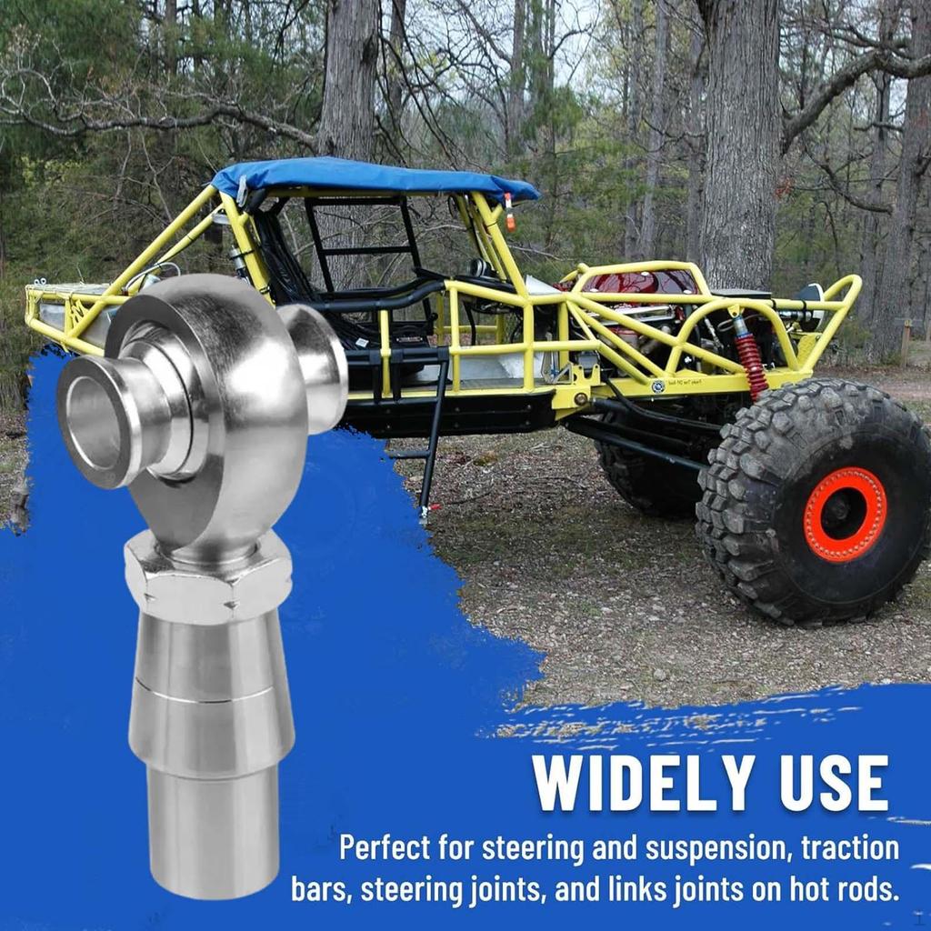 Heim Joint Rod End Set Left and Right Thread Hinge Joints Alloy Auto Accessories Sturdy Repair Part