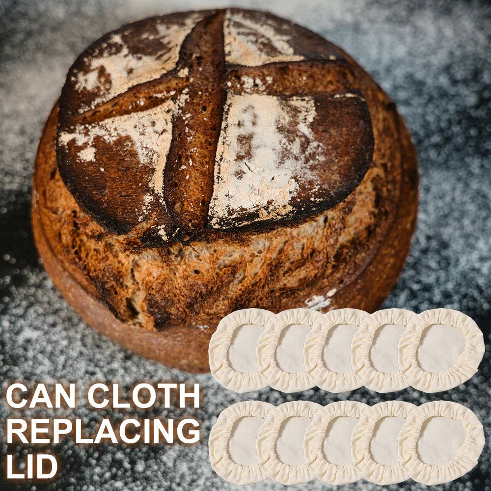 10Pcs Breathable Sourdough Fermentation Jar Lid Elastic Cloth Fabric Lids Canning