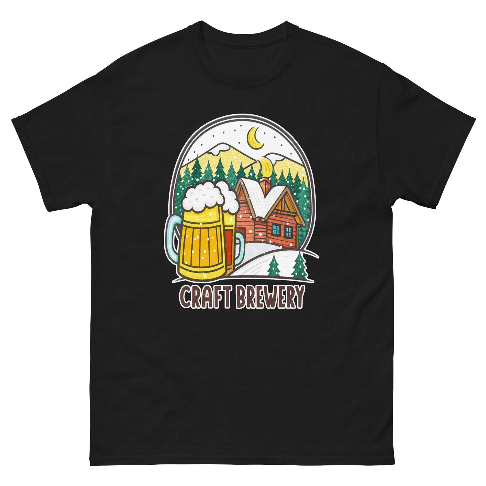 Craft Brewery Mountain Ski Resort Town T-Shirt S