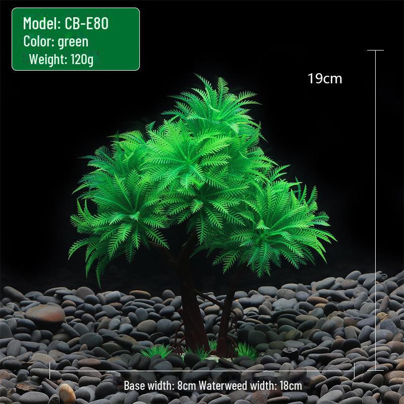 Fish Tank Landscaping Decoration: Simulated Water Plant & Sand Table Bonsai Ornament CB-E80