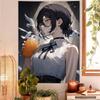 Anime CChainsaw Man RReze Printed Large Wall Tapestry Indian Buddha Wall Decoration Witchcraft Bohemian Hippie Decor Blanket