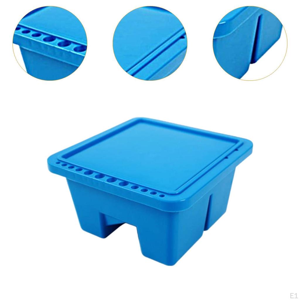 Paint Brush Basin Artist Pen Washer Bucket with Lid for Oil Painting Art Supplies