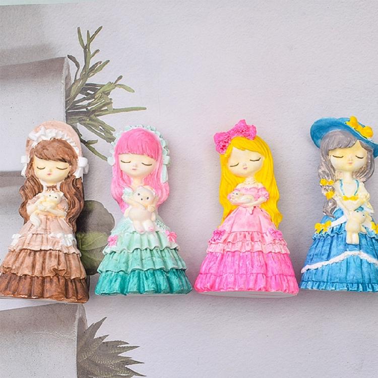 Stampo per Artigianato in Silicone a Forma di Principessa Stampo per Sapone Fatto a Mano Stampo per Candele