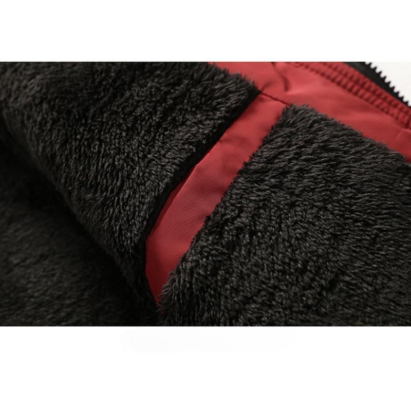 Winter New Men Warm Cotton Jacket Coats Windbreak Thick Warm Fur Collar Hooded Parka Down Jackets Outerwear Thick Male Warm Overcoat Wool Liner Coat