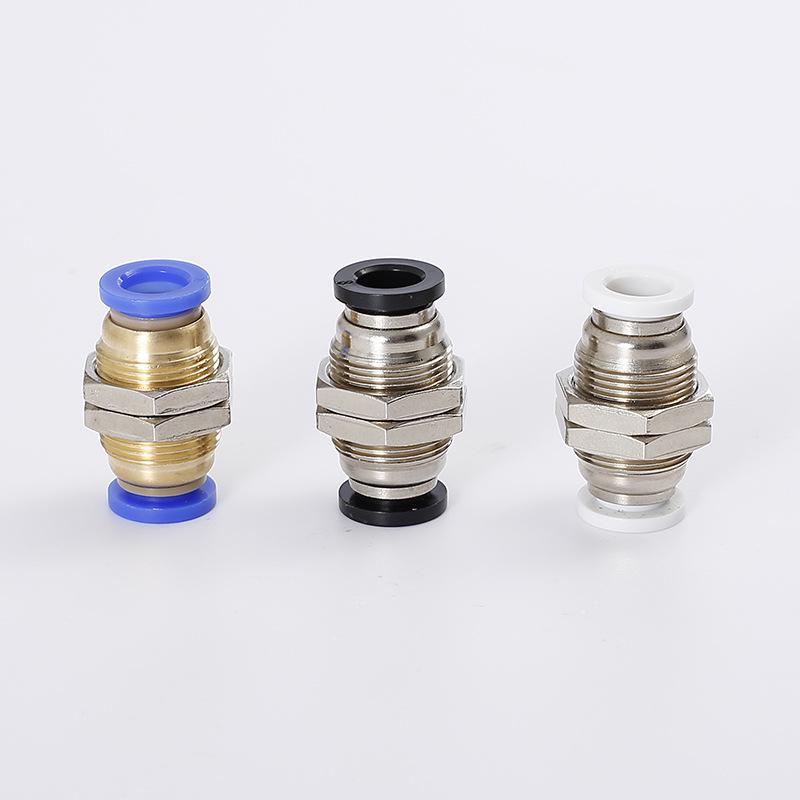 

Пневматический быстросъемный проходной фитинг для полиуретановой трубки, PM-8 PM-4 Blue