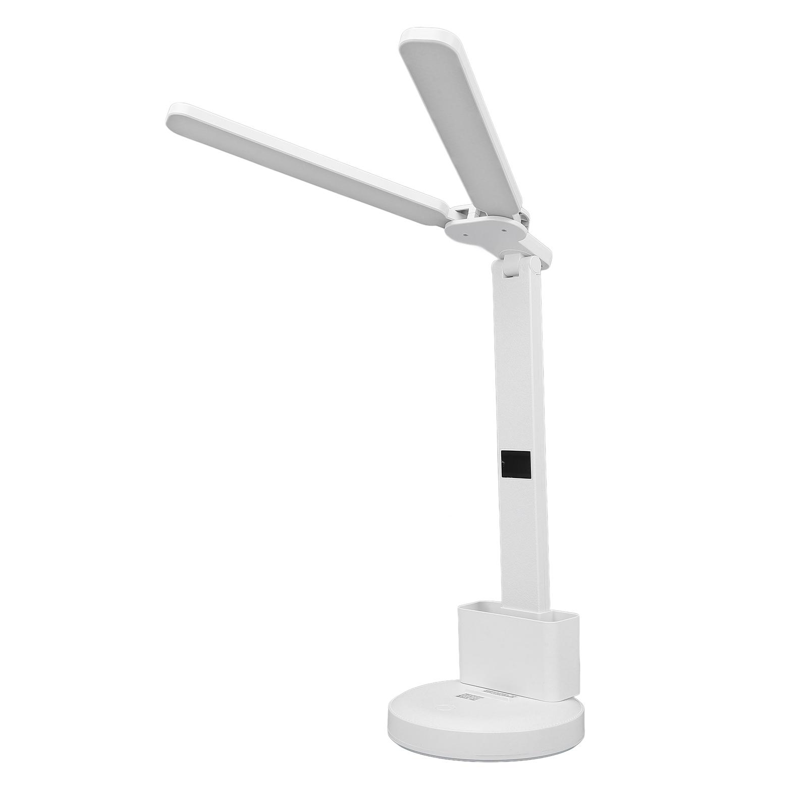 

Настольная лампа с регулируемой яркостью, защитой глаз, перезаряжаемая и подключаемая, двойная качели