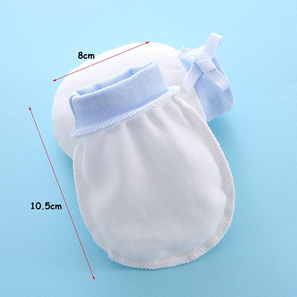 Product Baby Care Infant Newborn Pure Cotton Gloves Mittens Anti Scratch Drawstring