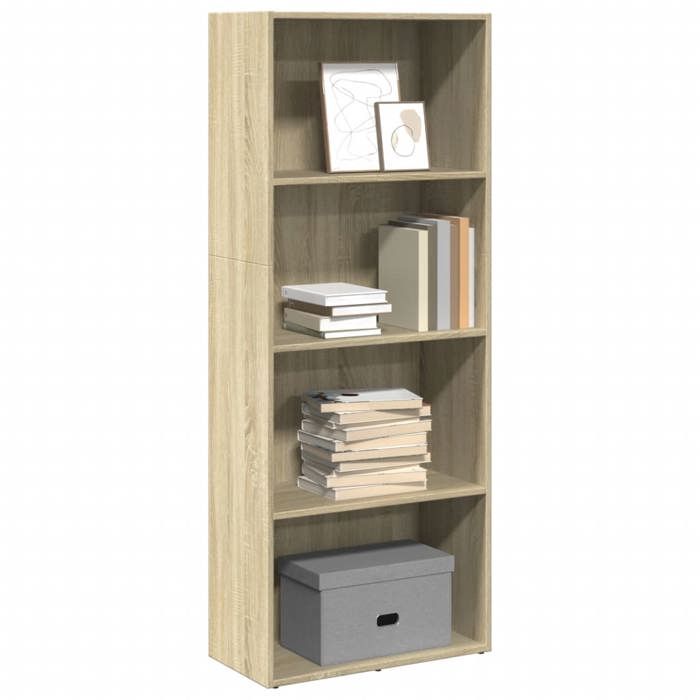 VidaXL Bookcase Sonoma Oak 60x30x152 Cm Engineered Wood, Shelf, Bookshelf, Book Support, Cabinet of 857910