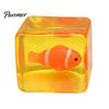 Adults Stress Relief Toys Glow-in-the-Dark Cube Toy, Squeeze Marine Animal Balls Sensory Clear with Luminous Sea Inside Transparent Toy