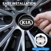 4ks/sada 60MM Krytky středu kola Ochranný kryt Příslušenství pro KIA Rio Ceed Sportage Cerato Soul Sorento Flip R K2 K3 K5 k6 K7 K8 Soul