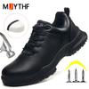 Waterproof Men Work Safety Shoes Non Slip Chef Shoes Anti-smash Anti Puncture Work Sneakers Composite Toe Protection Shoes