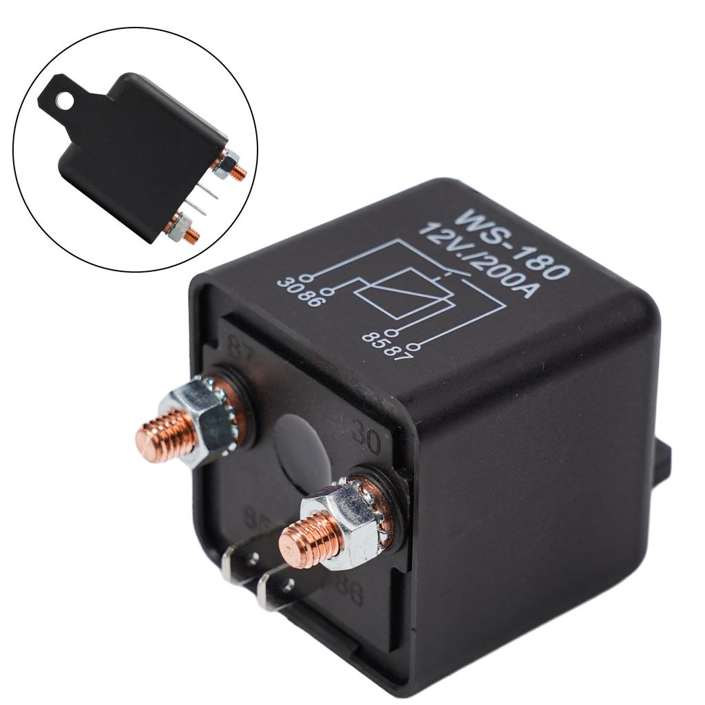 Practical Durable Isolator Relay Truck High Capacity Power Switch Standard Contact Form Start 12V 4Pin Accessories