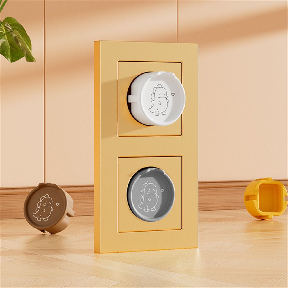 Korea Russia Europe Socket Protection Cover Silicone Dinosaur Pattern Power Socket Protection Socket Protective Cover