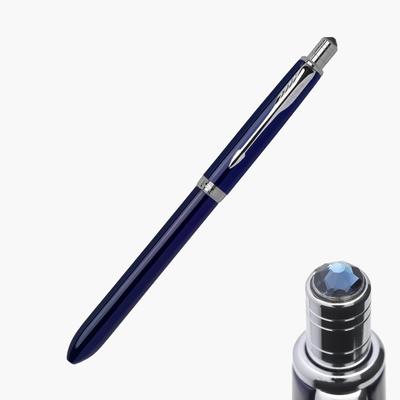PARKER Długopis Wielofunkcyjny Sonnet Granatowy CT Kryształ Montana 3w1 Długopis Kulkowy 3 Kolory i Ołówek Mechaniczny Pudełko Prezentowe Oryginalny Produkt Importowany