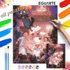 Disney digital oil painting Ratatouille chef diy coloring handpainted filling home decoration gift, canvas wall art for room decor.