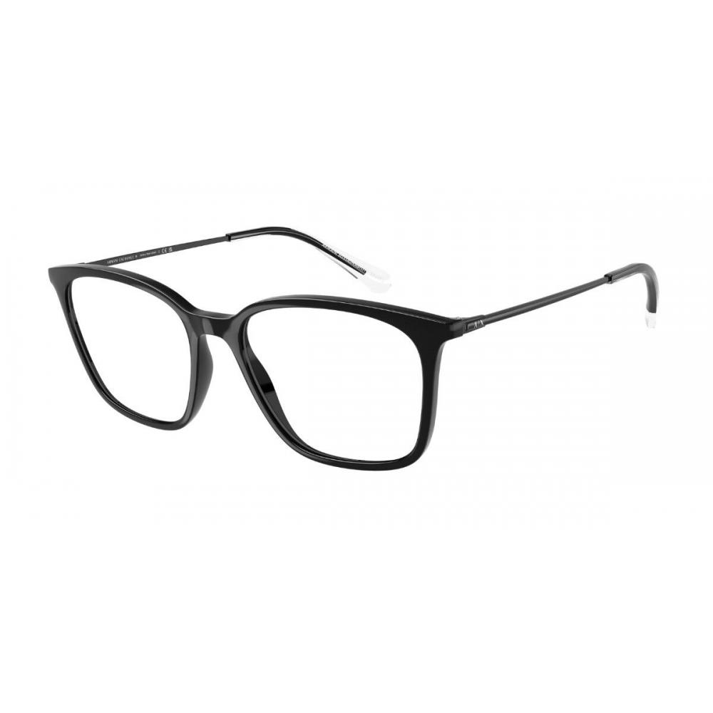 Armani Exchange Ax3120f Women Eyeglasses Asian Fit 8158 Shiny Black/53-17-145