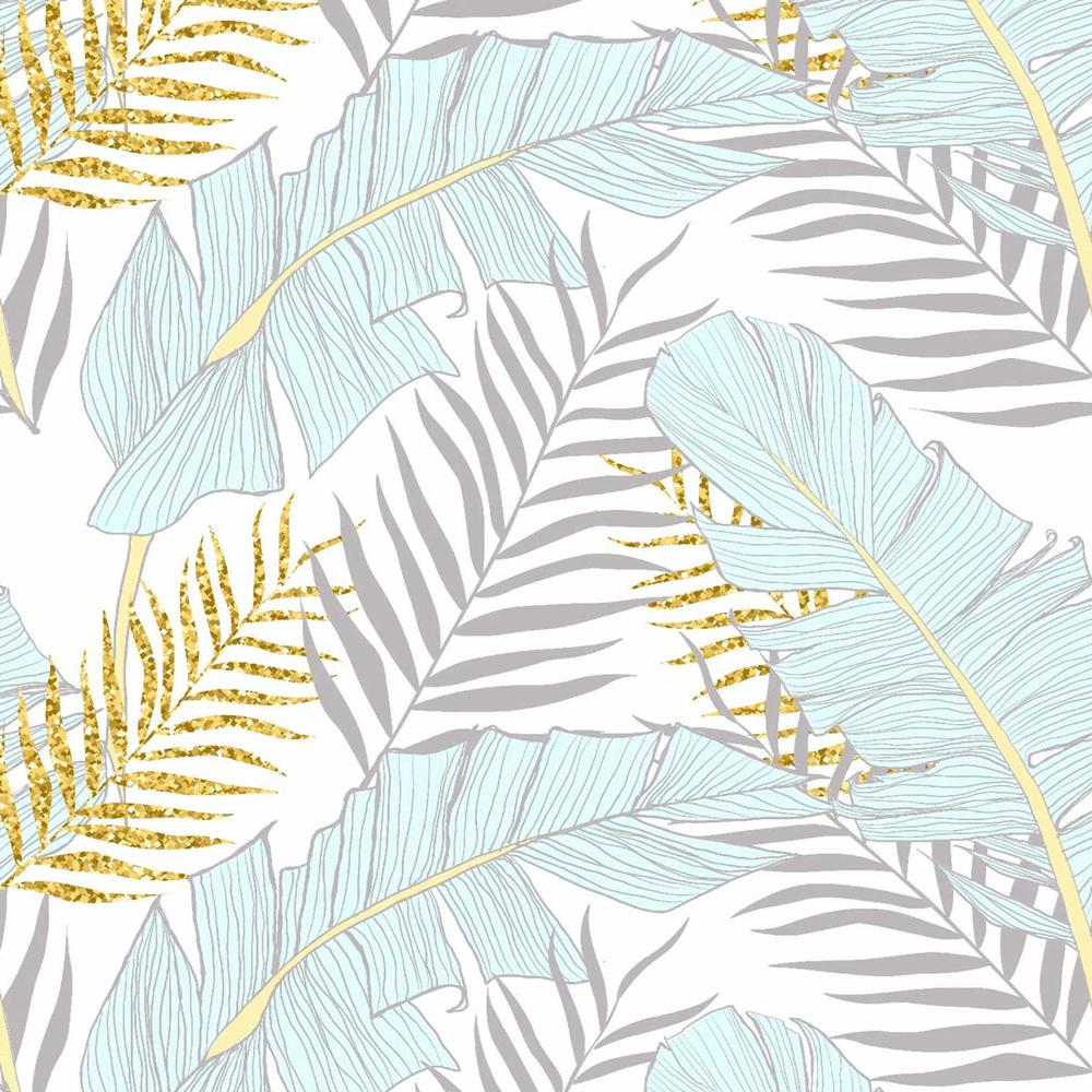 Vinyl Modern Floral Leaves Peel And Stick Wallpaper Self-Adhesive Removable Wall Decor for Bedroom Walls Doors Stairs Cabinets