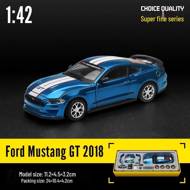 Ford Mustang GT Янтарный сплав Гоночная модель 1/42 со съемными частями